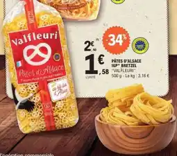 E.Leclerc Pâtes d'Alsace IGP Bretzel 'Valfleuri' offre