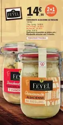 E.Leclerc CHOUCROUTE ALSACIENNE AU RIESLING offre