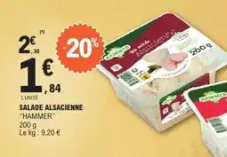 E.Leclerc SALADE ALSACIENNE HAMMER offre