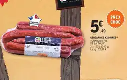 E.Leclerc GENDARMES X2 PAIRES offre