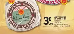 E.Leclerc AOP** Munster au cumin 11 cm offre