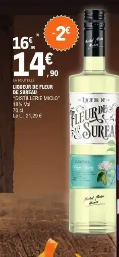 E.Leclerc LIQUEUR DE FLEUR DE SUREAU offre