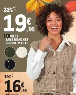 E.Leclerc Maille - gilet sans manches grosse offre