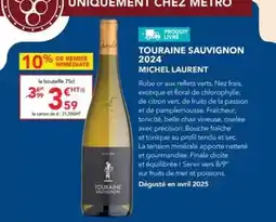 METRO Metro - touraine sauvignon 2024 offre