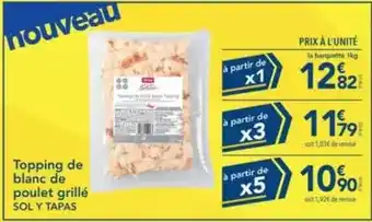 METRO Topping de blanc de poulet grillé offre