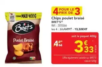 Brets - chips poulet braisé