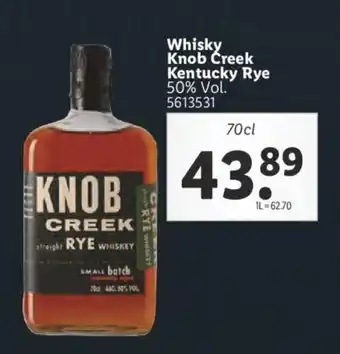 Whisky knob creek kentucky rye