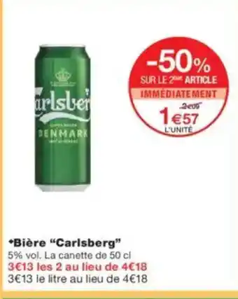 Monoprix CARLSBERG Bière offre