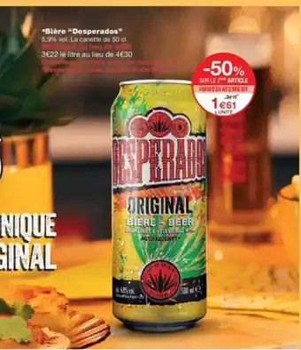 Monoprix DESPERADOS Bière offre