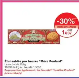 Monoprix MÈRE POULARD Étui sablés pur beurre offre