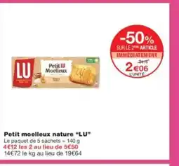 Monoprix LU Petit moelleux nature offre