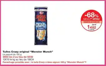 Monoprix MONSTER MUNCH Tuiles Crazy original offre