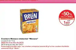Monoprix MONACO Crackers Monaco emmental offre
