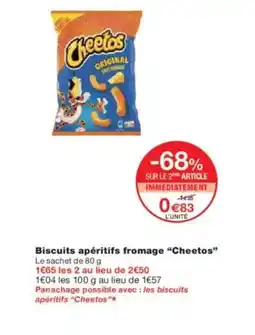 Monoprix CHEETOS Biscuits apéritifs fromage offre
