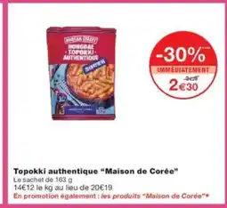 Monoprix MAISON DE CORÉE Topokki authentique offre