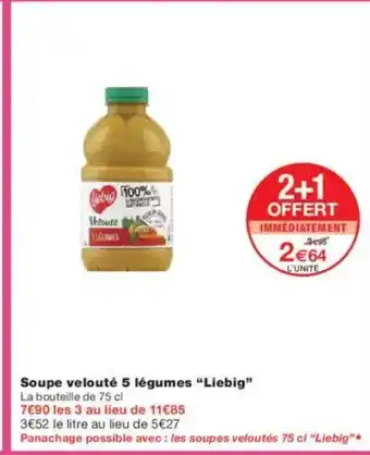 Monoprix LIEBIG Soupe velouté 5 légumes offre