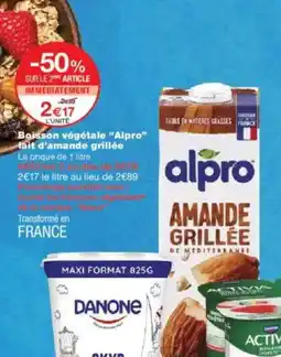 Monoprix ALPRO Boisson végétale fait d'amande grillée offre