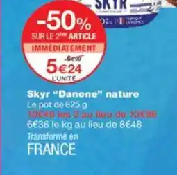 Monoprix DANONE Skyr nature offre