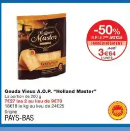 Monoprix HOLLAND MASTER Gouda Vieux A.O.P. offre