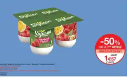 Monoprix SOJASUN Spécialité végétale au soja fruits mixés framboise-passion offre