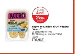 Monoprix ACCRO Façon meunière 100% végétal offre