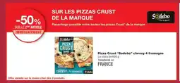 Monoprix SODEBO Pizza Crust cheesy 4 fromages offre