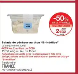 Monoprix BRIDÉLICE Salade de pêcheur au thon offre