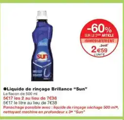 Monoprix SUN Liquide de rinçage Brillance offre