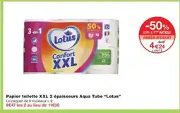 Monoprix LOTUS Papier toilette XXL 2 épaisseurs Aqua Tube offre