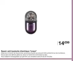 Monoprix LIVOO Rasoir anti bouloche électrique offre