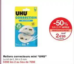 Monoprix UHU Rollers correcteurs mini offre