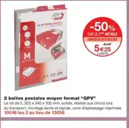 Monoprix GPV 2 boîtes postales moyen format offre