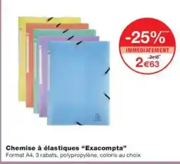 Monoprix EXACOMPTA Chemise à élastiques offre