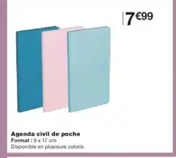 Monoprix Agenda civil de poche offre
