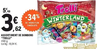E.Leclerc Assortiment de bonbons "trolli" offre