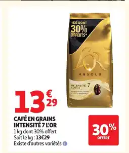 Auchan L'OR Café en grains intensité 7 offre