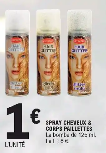 E.Leclerc Spray cheveux & corps paillettes offre