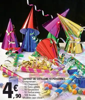 E.Leclerc Coffret de cotillons 10 personnes offre