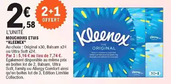 E.Leclerc Mouchoirs etuis "kleenex" offre