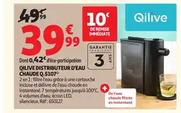 Auchan QILIVE Distributeur d'eau chaude q.5107 offre