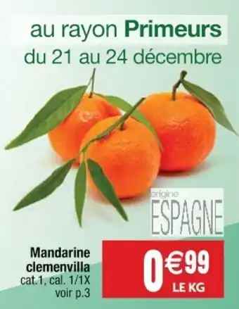 Cora x Carrefour Mandarine clemenvilla offre