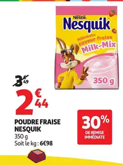 Auchan NESQUIK Poudre fraise offre