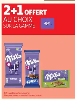 Auchan MILKA Sur la gamme offre