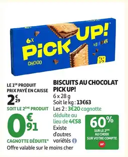 Auchan PICK UP! Biscuits au chocolat offre