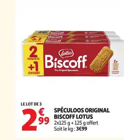 Auchan BISCOFF LOTUS Spéculoos original offre
