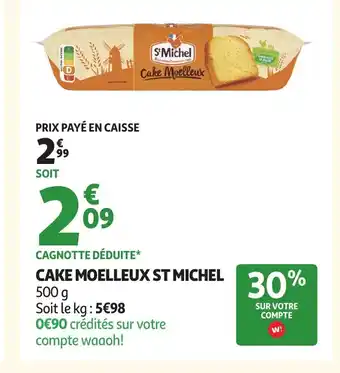 Auchan ST MICHEL Cake moelleux offre