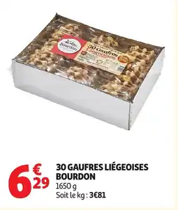 Auchan BOURDON 30 gaufres liégeoises offre