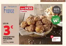 Auchan Chouquettes pur pur beurre offre