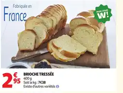 Auchan Brioche tressée offre