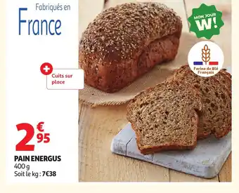 Auchan Pain energus offre